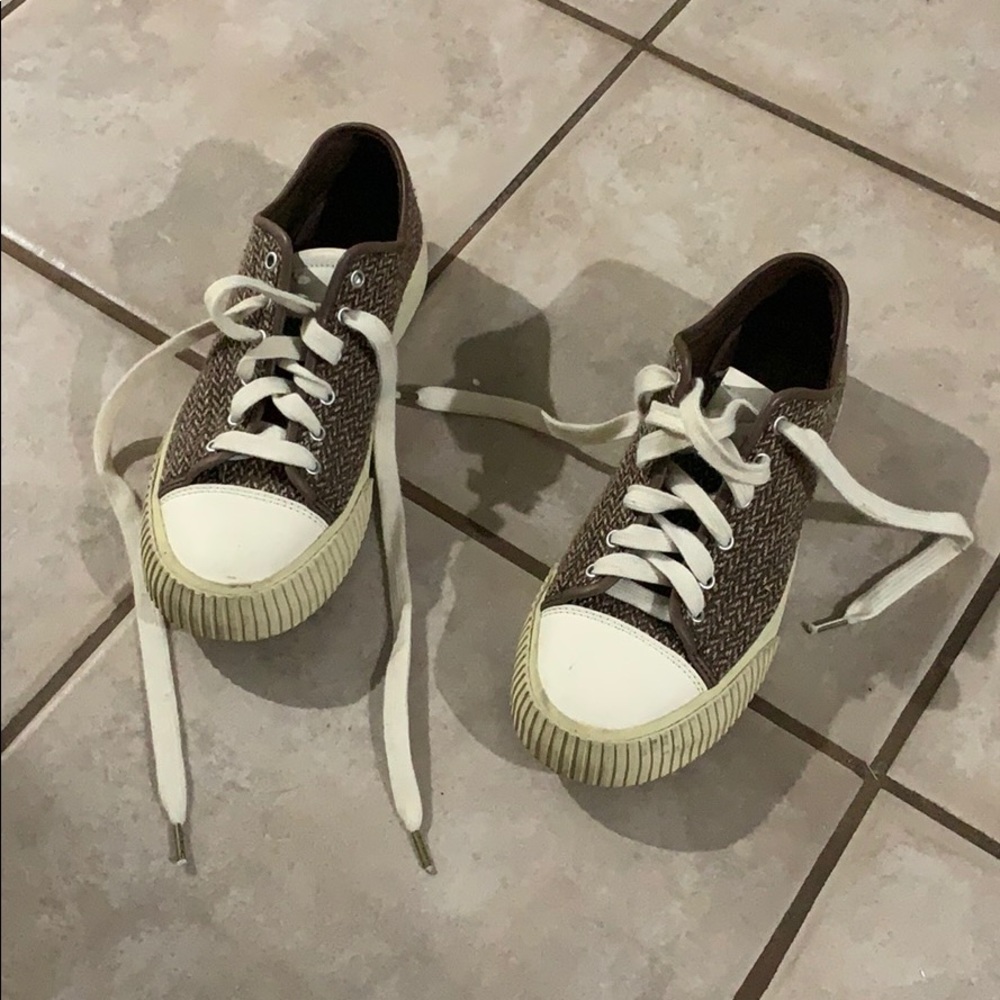 Woven fabric visvim shoes